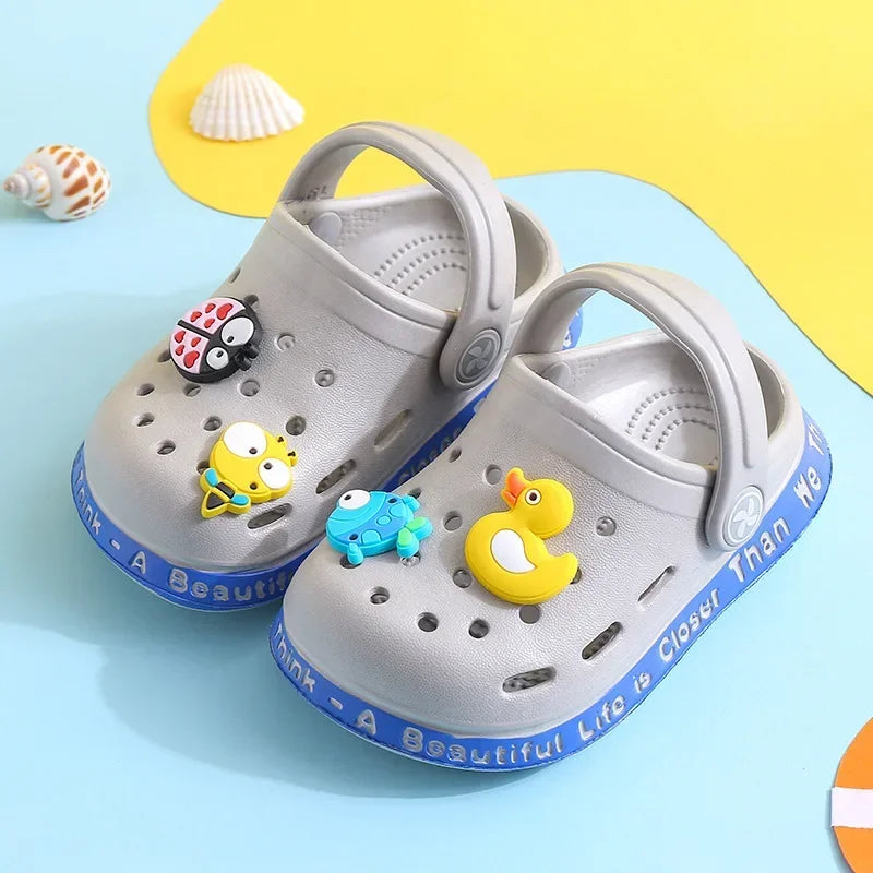 Cartoon Hole Sandals for Kids – Soft EVA Summer Slippers for Boys & Girls