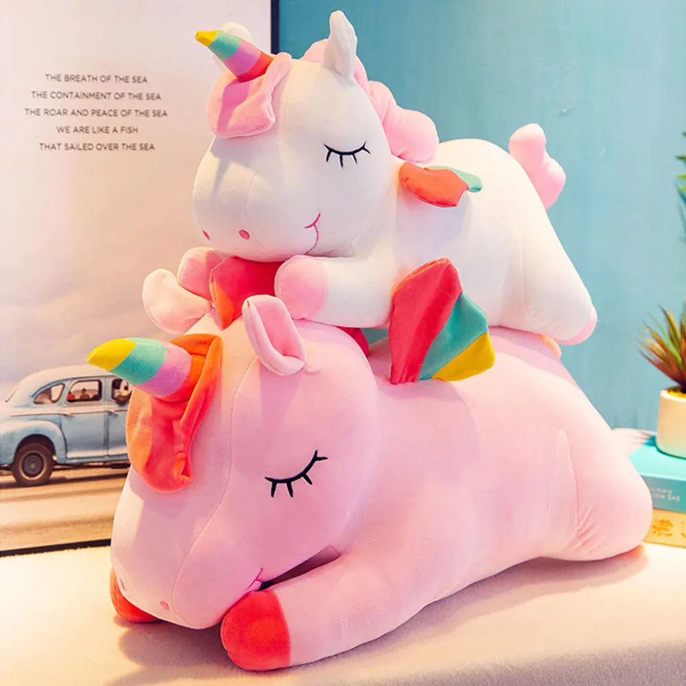Unicorn Plush Sleeping Pillow – Soft Stuffed Animal in Multiple Colors | Magical Birthday Gift for Children