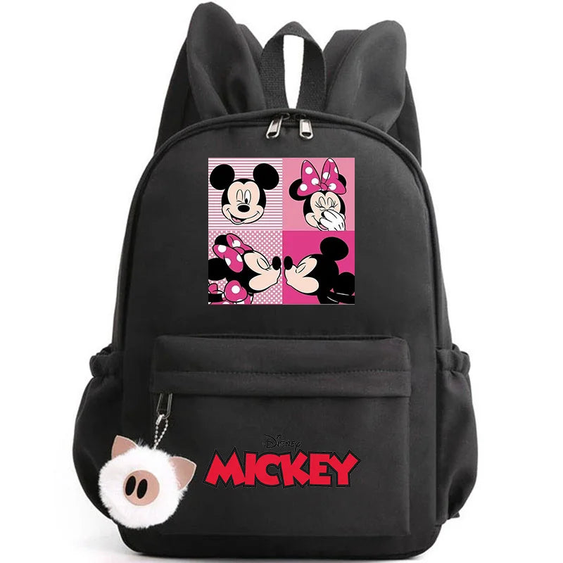 Disney Mickey & Minnie Mouse Backpack – School & Travel Rucksack with Rabbit Ears