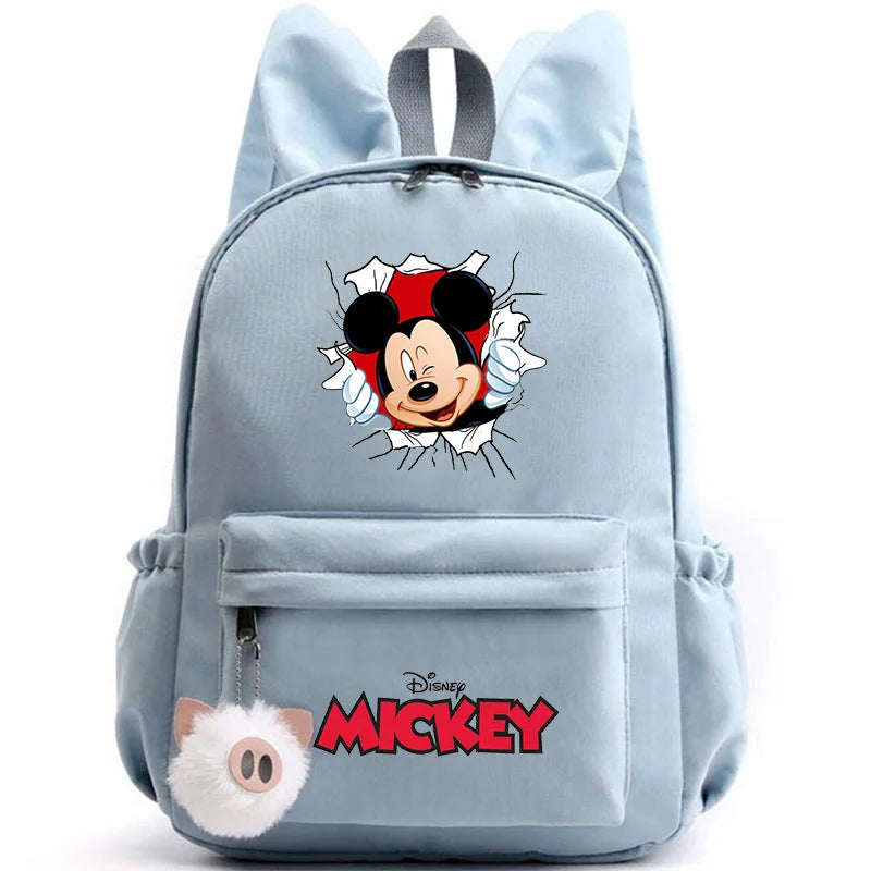 Disney Mickey & Minnie Mouse Backpack – School & Travel Rucksack with Rabbit Ears