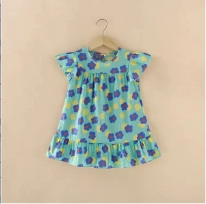 Cotton Cartoon Summer Dress for Girls – Sleeveless Princess Party Outfit
