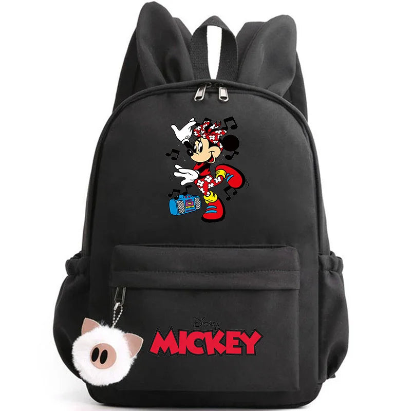 Disney Mickey & Minnie Mouse Backpack – School & Travel Rucksack with Rabbit Ears