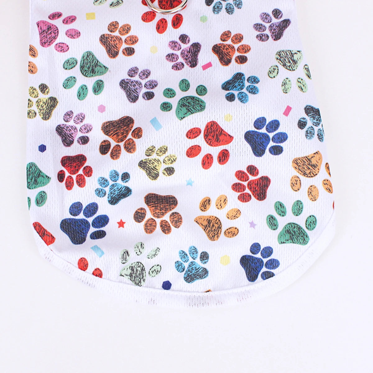 Summer Dog Vest – Breathable Footprint Print T-Shirt for Small and Medium Dogs