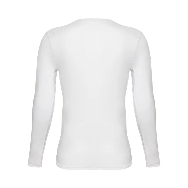 Men’s Long Sleeve V-Neck Compression Shirt – Slimming Body Shaper Undershirt for Tummy Control & Workout Support