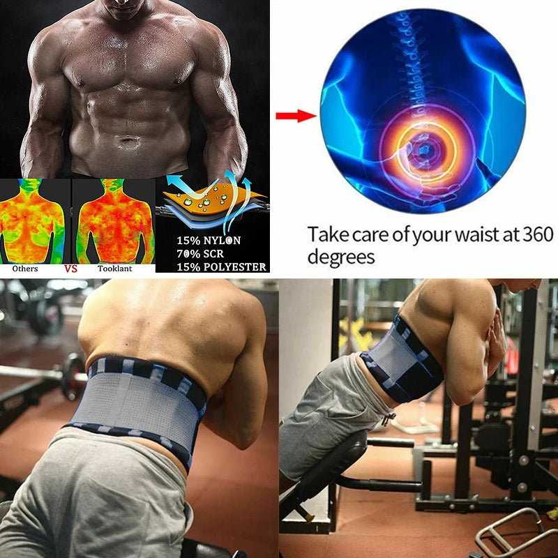 Men's Waist Trainer Vest – 2-in-1 Neoprene Slimming Body Shaper with Double Belts & Zipper | Sweat Vest for Fitness & Weight Loss