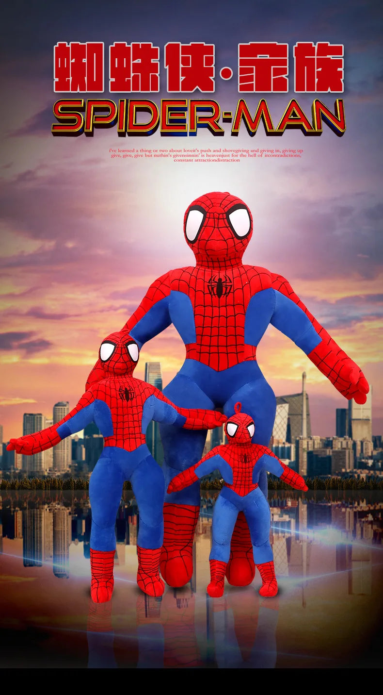 70cm Giant Spider-Man Plush Doll – Soft Stuffed Superhero Pillow | Marvel Cartoon Toy Gift for Boys & Kids’ Birthdays
