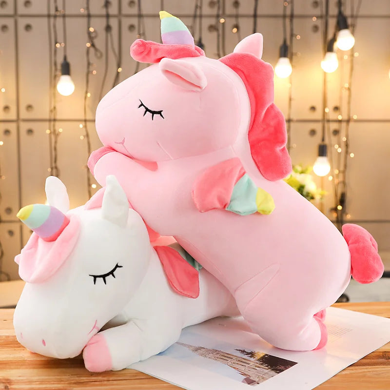 Giant Unicorn Plush Toy – Soft, Magical & Cuddle-Ready (25–100CM)