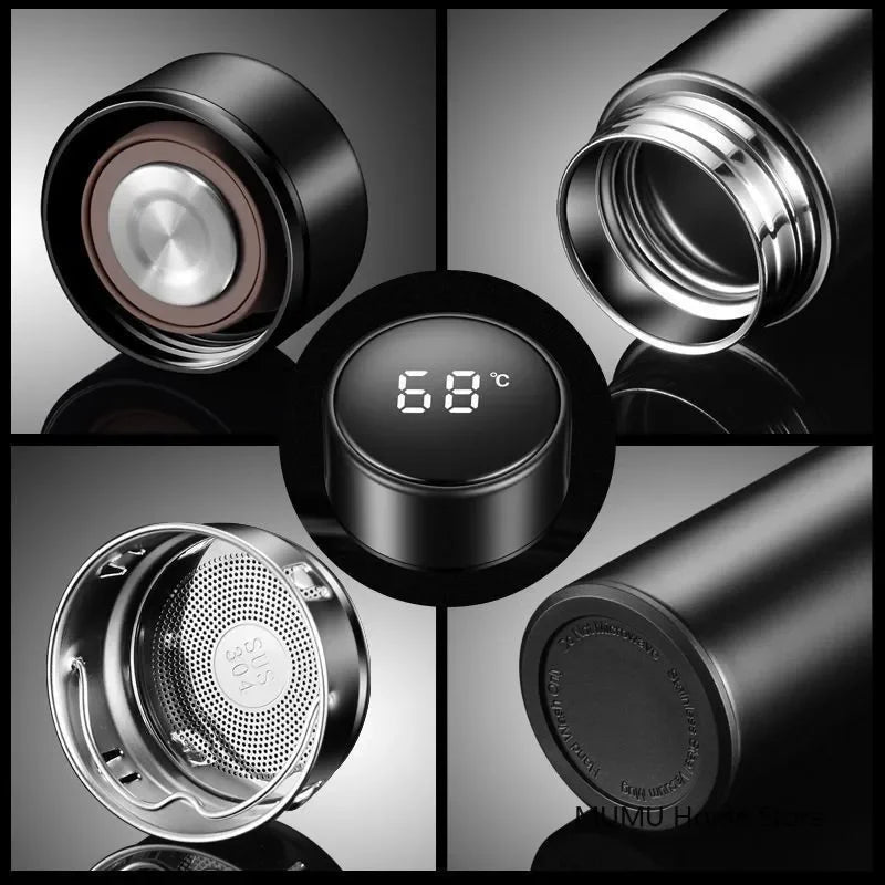 500ML Intelligent Temperature Thermos Bottle – LED Display & Stainless Steel Insulation