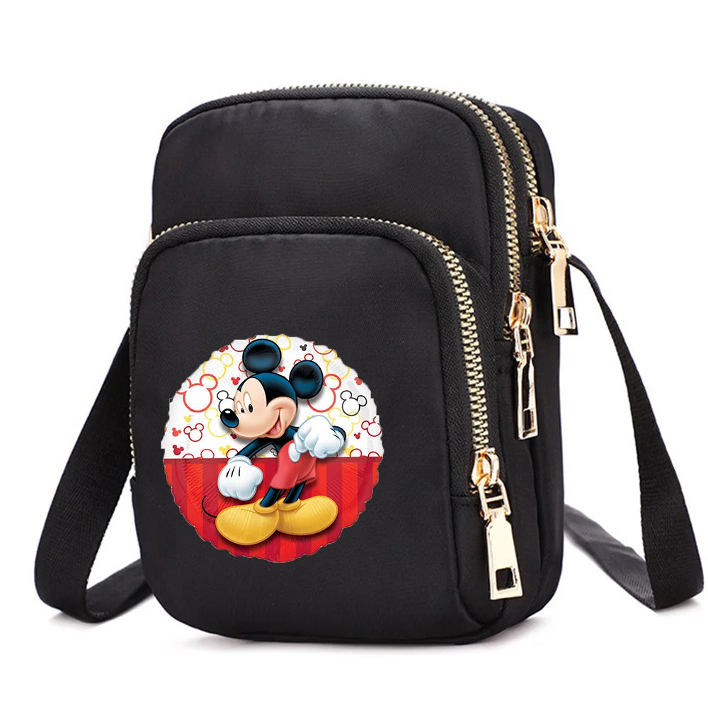 Mickey & Minnie Mouse Women’s Shoulder Bag – Crossbody Cell Phone Purse