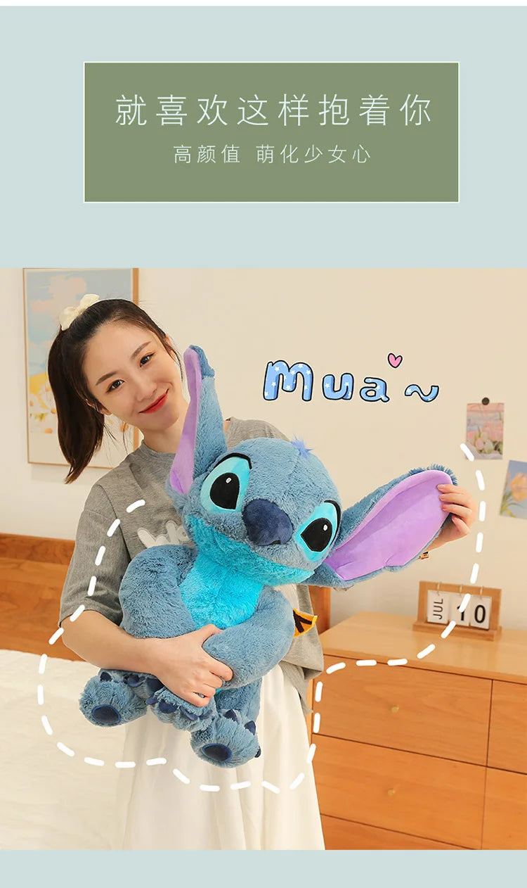 60cm Disney Stitch Plush Toy – Lilo & Stitch Cartoon Stuffed Doll | Soft Sitting Pillow for Kids & Collectors
