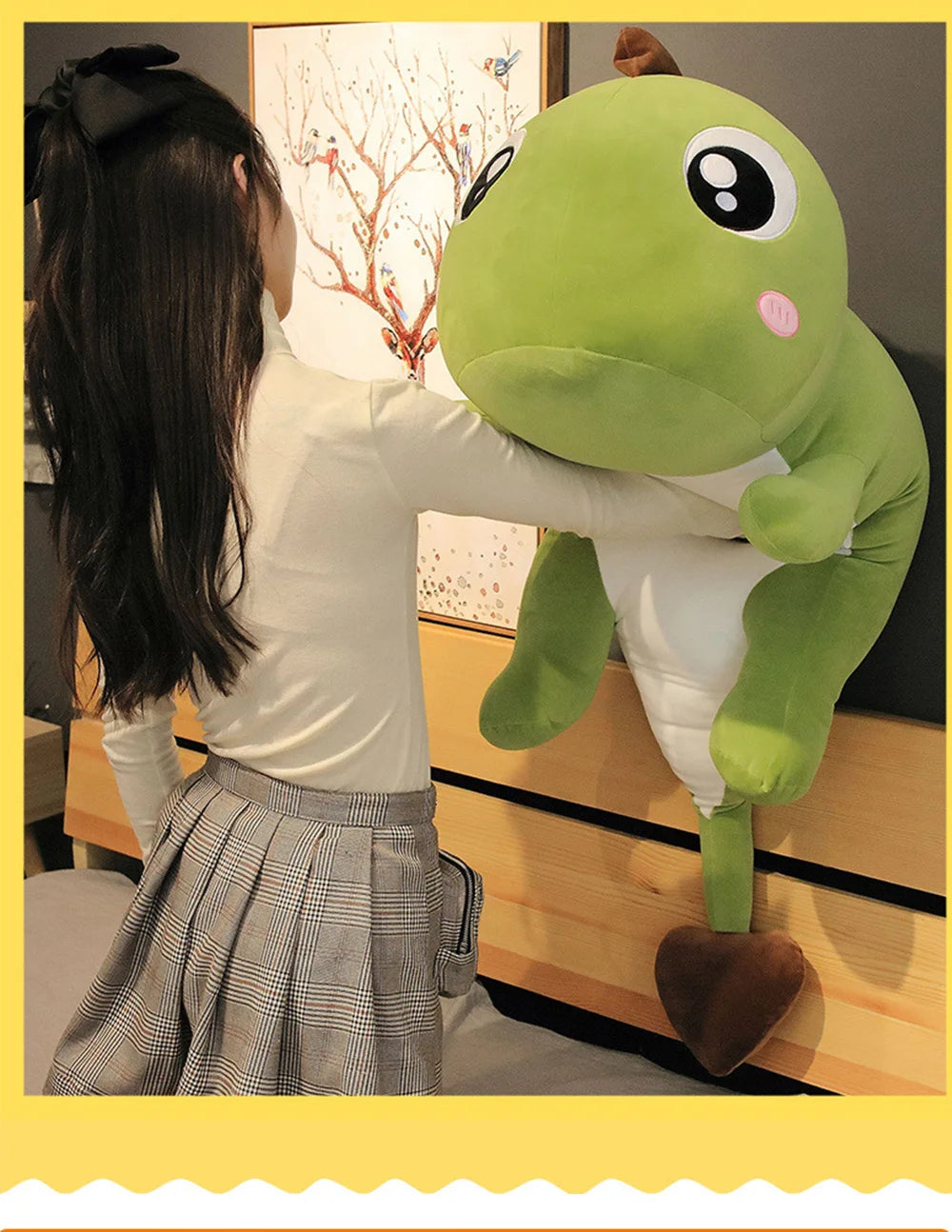 60cm Giant Dinosaur Plush Toy – Soft Stuffed Animal Pillow | Kawaii Birthday Gift for Kids & Room Decor