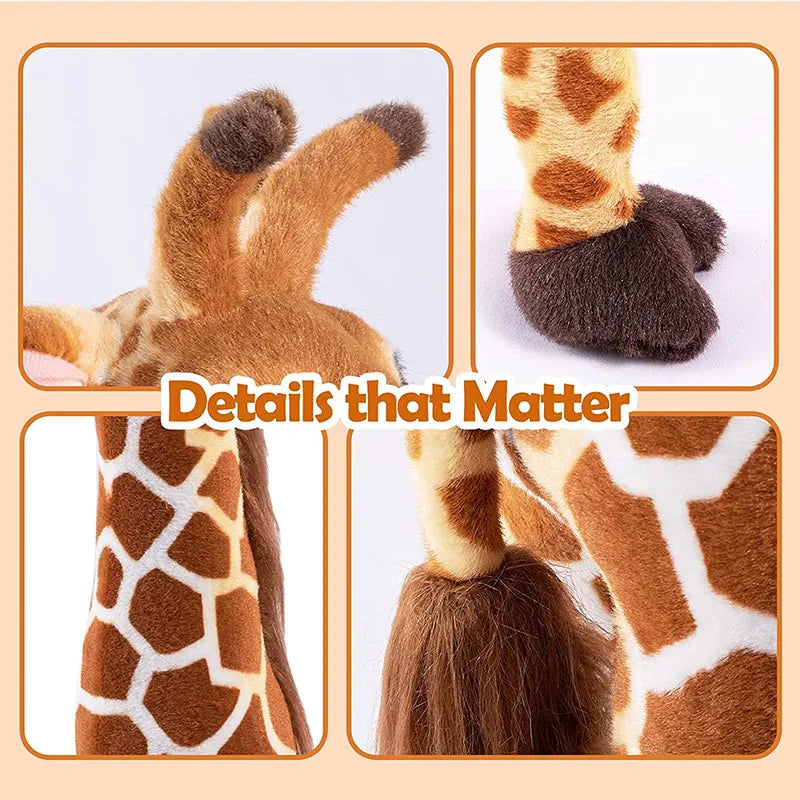 30–80cm Giraffe Plush Toy – Realistic Stuffed Animal for Kids | Soft Birthday or Christmas Gift & Room Decor