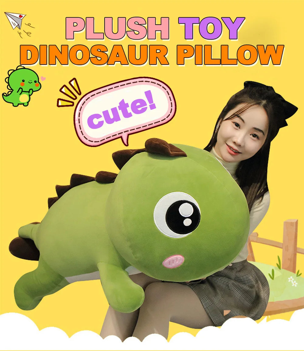 60cm Giant Dinosaur Plush Toy – Soft Stuffed Animal Pillow | Kawaii Birthday Gift for Kids & Room Decor