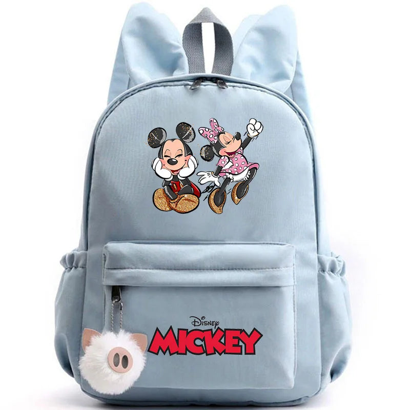 Disney Mickey & Minnie Mouse Backpack – School & Travel Rucksack with Rabbit Ears