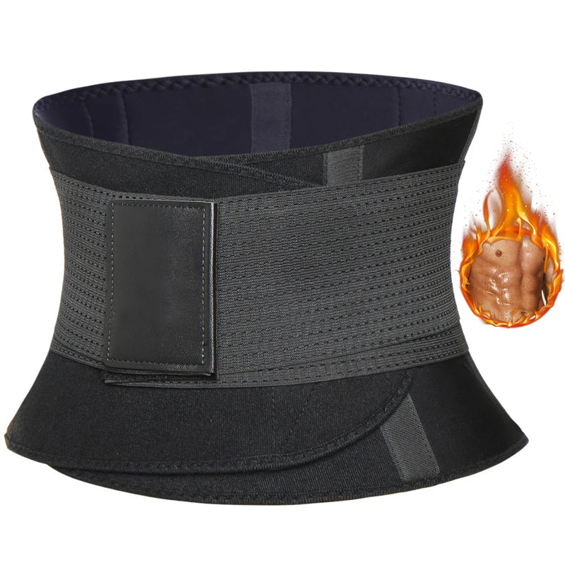 Men's Waist Trainer Vest – 2-in-1 Neoprene Slimming Body Shaper with Double Belts & Zipper | Sweat Vest for Fitness & Weight Loss
