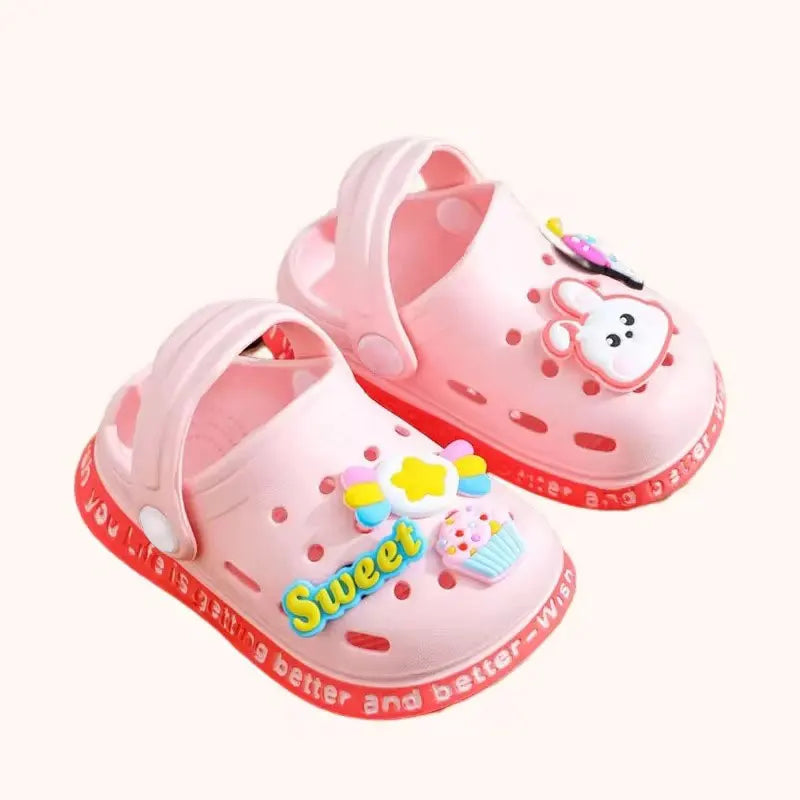 Cartoon Hole Sandals for Kids – Soft EVA Summer Slippers for Boys & Girls