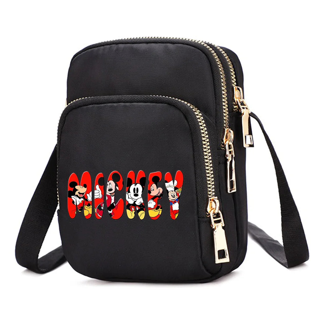 Mickey & Minnie Mouse Women’s Shoulder Bag – Crossbody Cell Phone Purse
