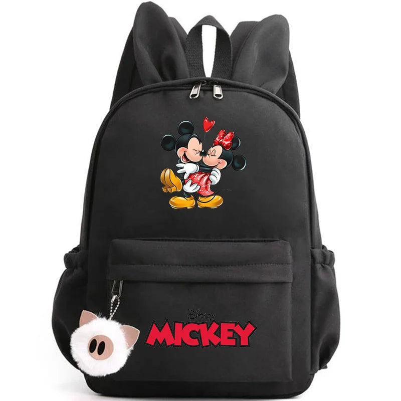 Disney Mickey & Minnie Mouse Backpack – School & Travel Rucksack with Rabbit Ears