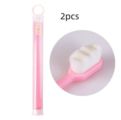 Ultra-Fine Toothbrush – Super Soft Bristle Deep Cleaning Brush for Sensitive Gums, Portable Oral Care Travel Set