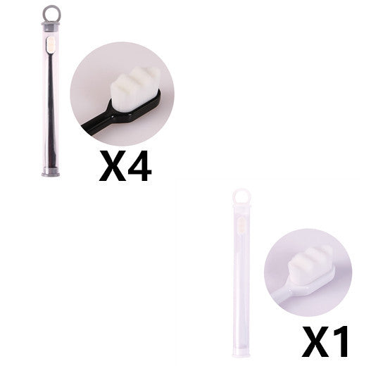 Ultra-Fine Toothbrush – Super Soft Bristle Deep Cleaning Brush for Sensitive Gums, Portable Oral Care Travel Set