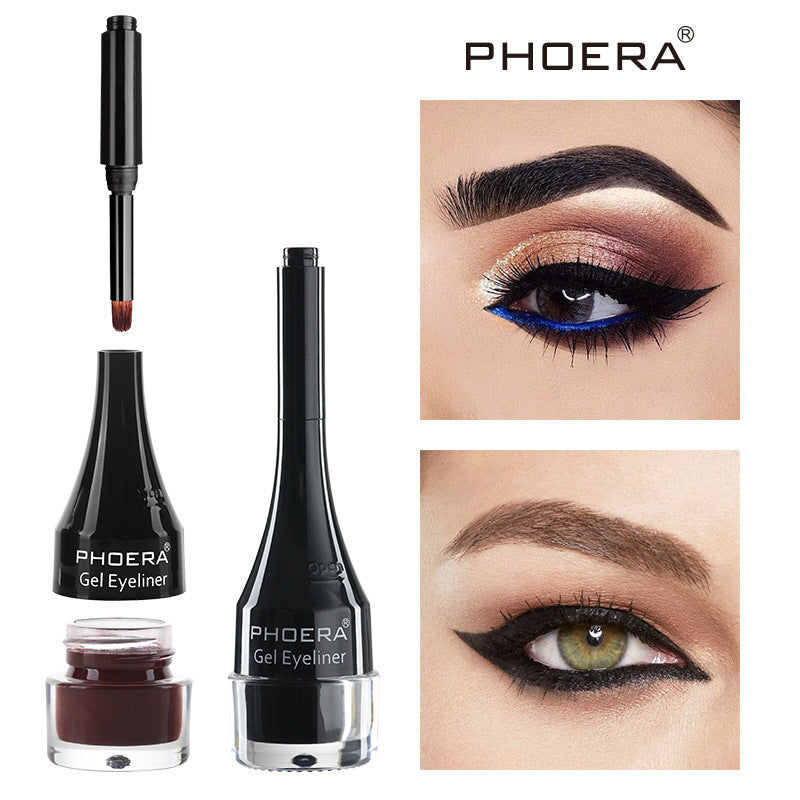 PHOERA Ten-Color Eyeliner – Long-Lasting Precision Liquid Eyeliner Pen, Available in 10 Bold Shades