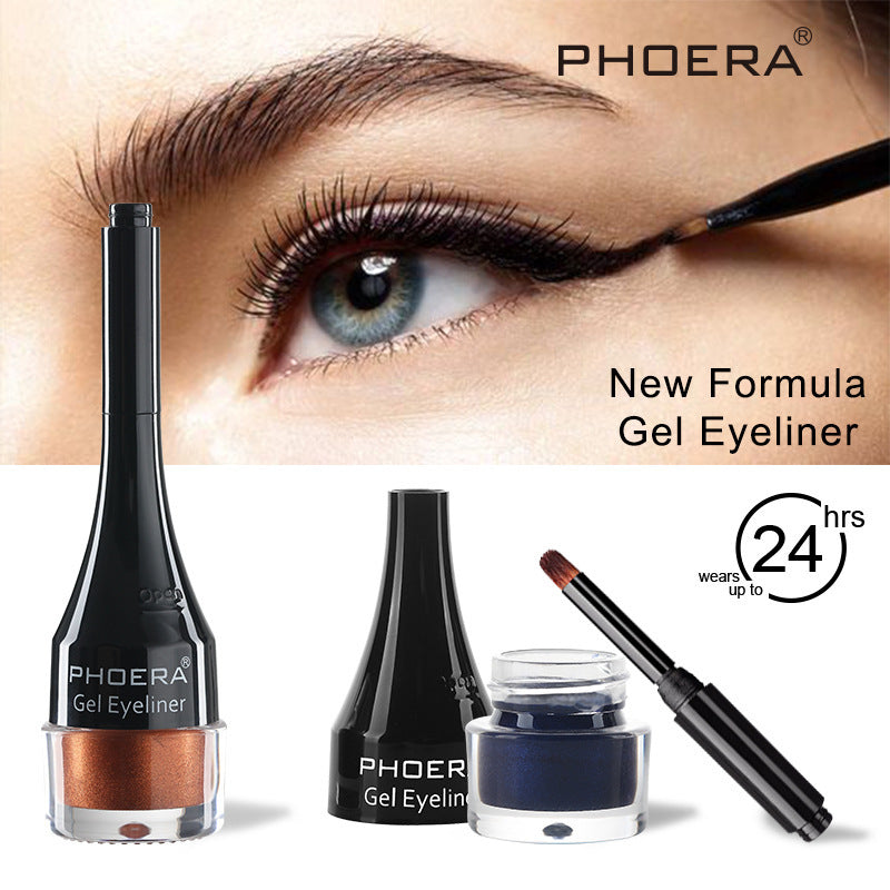 PHOERA Ten-Color Eyeliner – Long-Lasting Precision Liquid Eyeliner Pen, Available in 10 Bold Shades