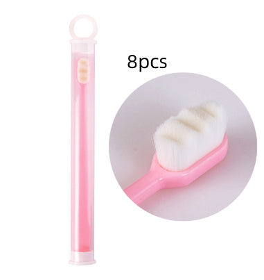 Ultra-Fine Toothbrush – Super Soft Bristle Deep Cleaning Brush for Sensitive Gums, Portable Oral Care Travel Set