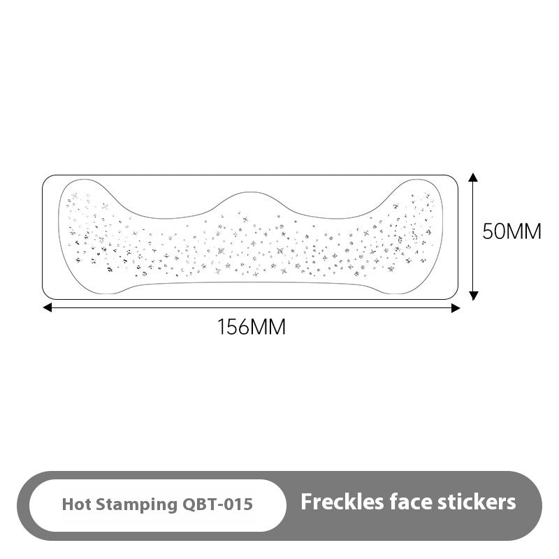 Gilding Freckle Tattoo Sticker – European and American Style Glitter Face Stickers, Waterproof Temporary Tattoos for Makeup and Party Looks