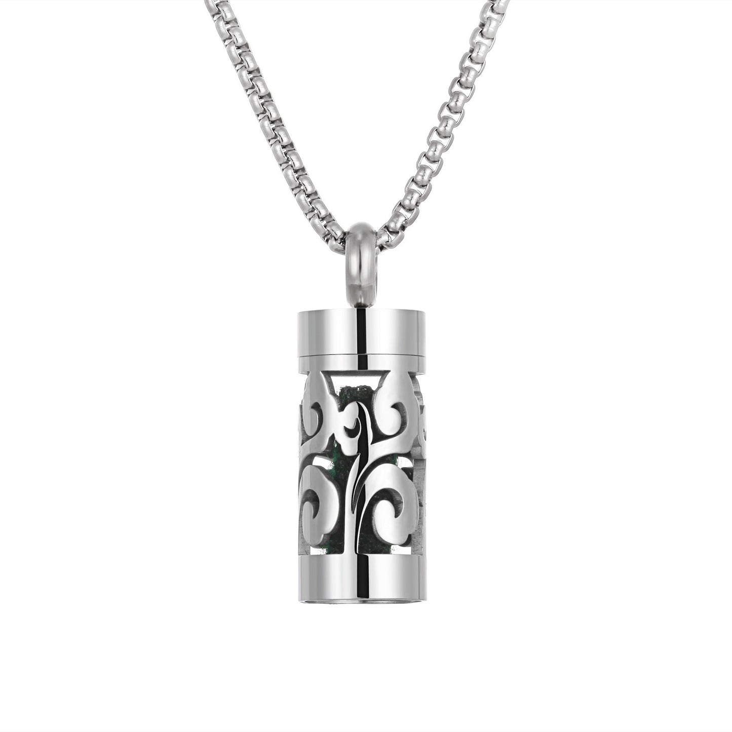 Aromatherapy Stainless Steel Pendant Perfume Diffuser Necklace