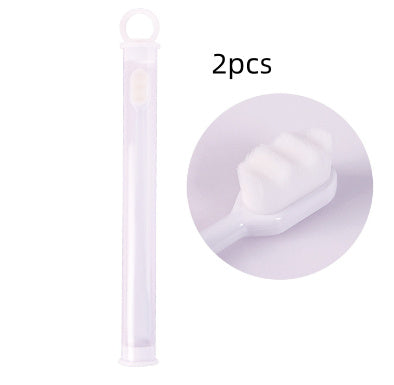 Ultra-Fine Toothbrush – Super Soft Bristle Deep Cleaning Brush for Sensitive Gums, Portable Oral Care Travel Set