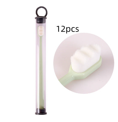 Ultra-Fine Toothbrush – Super Soft Bristle Deep Cleaning Brush for Sensitive Gums, Portable Oral Care Travel Set