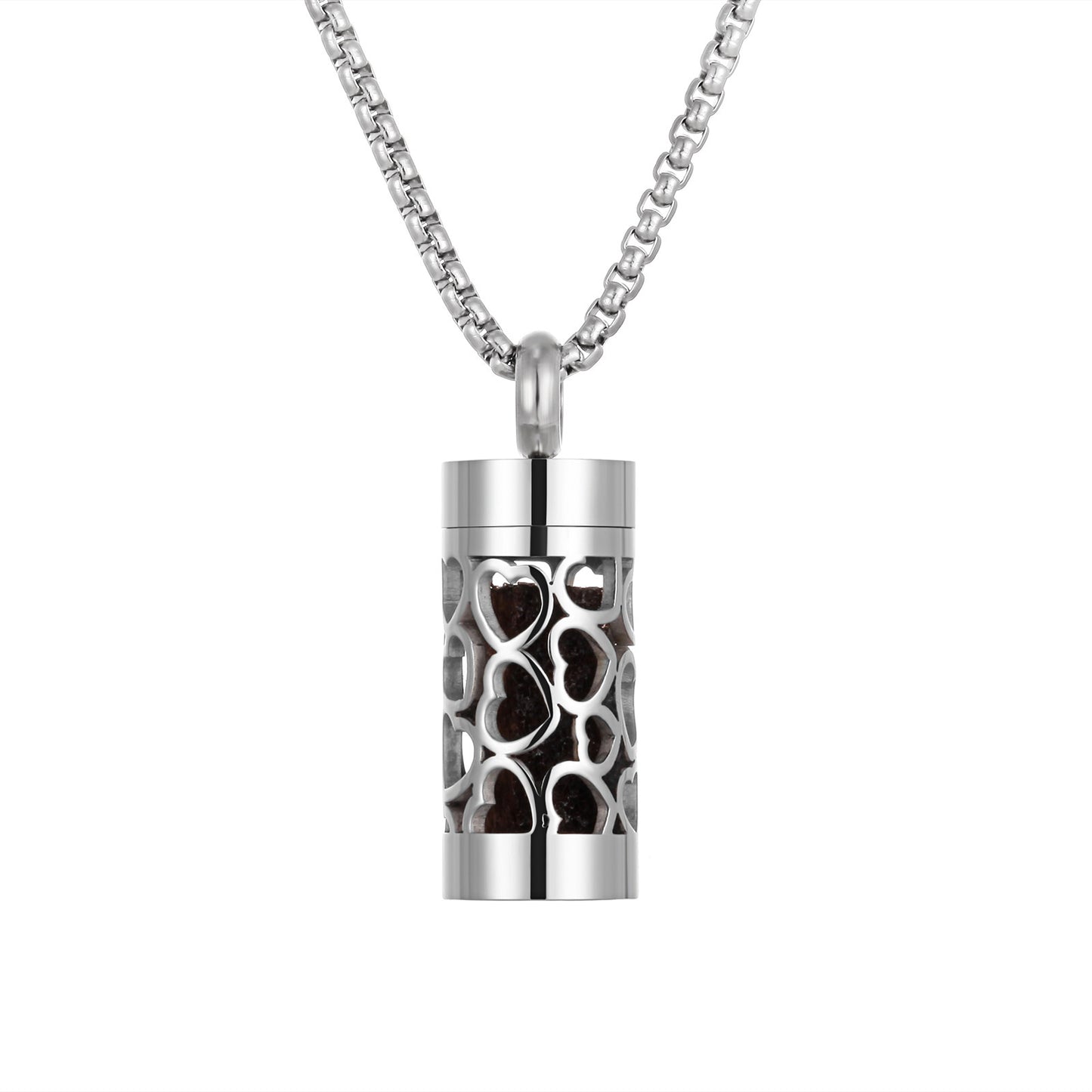 Aromatherapy Stainless Steel Pendant Perfume Diffuser Necklace