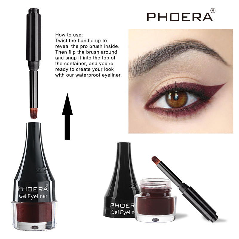 PHOERA Ten-Color Eyeliner – Long-Lasting Precision Liquid Eyeliner Pen, Available in 10 Bold Shades