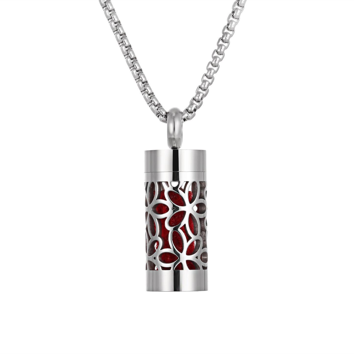 Aromatherapy Stainless Steel Pendant Perfume Diffuser Necklace