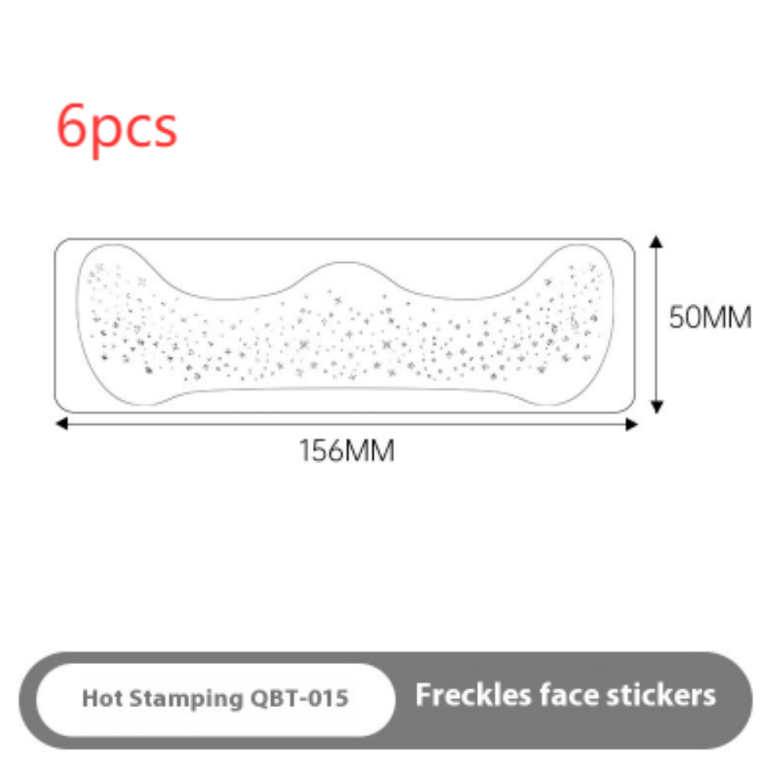 Gilding Freckle Tattoo Sticker – European and American Style Glitter Face Stickers, Waterproof Temporary Tattoos for Makeup and Party Looks
