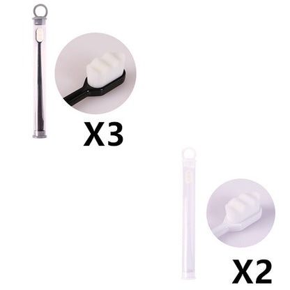 Ultra-Fine Toothbrush – Super Soft Bristle Deep Cleaning Brush for Sensitive Gums, Portable Oral Care Travel Set