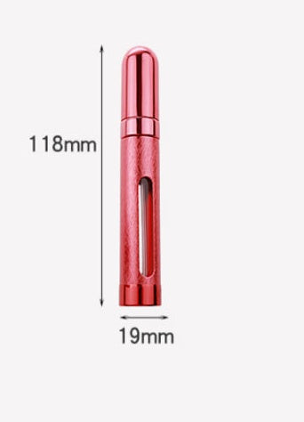 12ml Refillable Portable Perfume Bottle – Bullet-Style Travel Atomizer in 6 Colors, Leak-Proof Spray Container