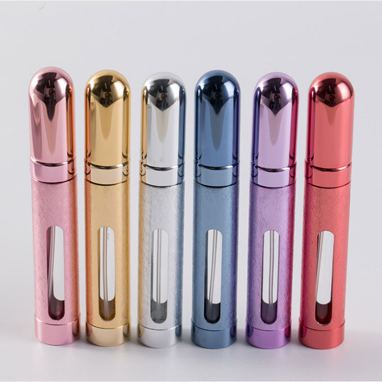 12ml Refillable Portable Perfume Bottle – Bullet-Style Travel Atomizer in 6 Colors, Leak-Proof Spray Container