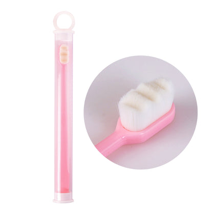 Ultra-Fine Toothbrush – Super Soft Bristle Deep Cleaning Brush for Sensitive Gums, Portable Oral Care Travel Set