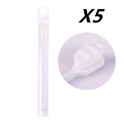 Ultra-Fine Toothbrush – Super Soft Bristle Deep Cleaning Brush for Sensitive Gums, Portable Oral Care Travel Set