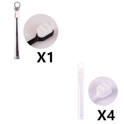 Ultra-Fine Toothbrush – Super Soft Bristle Deep Cleaning Brush for Sensitive Gums, Portable Oral Care Travel Set