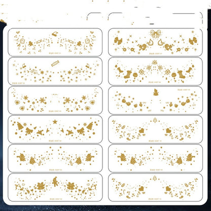 Gilding Freckle Tattoo Sticker – European and American Style Glitter Face Stickers, Waterproof Temporary Tattoos for Makeup and Party Looks