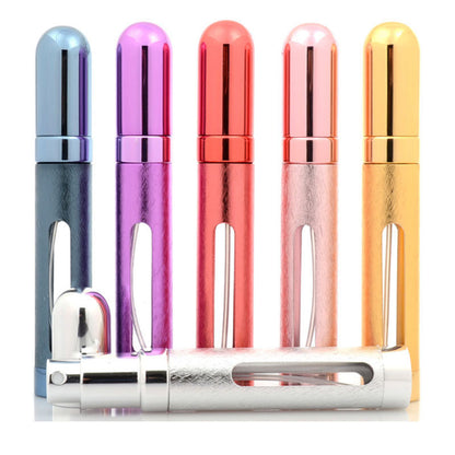 12ml Refillable Portable Perfume Bottle – Bullet-Style Travel Atomizer in 6 Colors, Leak-Proof Spray Container