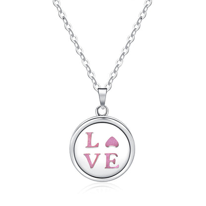 Open Round Hollow Perfume Box Necklace