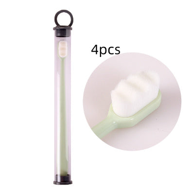 Ultra-Fine Toothbrush – Super Soft Bristle Deep Cleaning Brush for Sensitive Gums, Portable Oral Care Travel Set