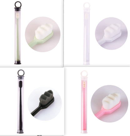Ultra-Fine Toothbrush – Super Soft Bristle Deep Cleaning Brush for Sensitive Gums, Portable Oral Care Travel Set