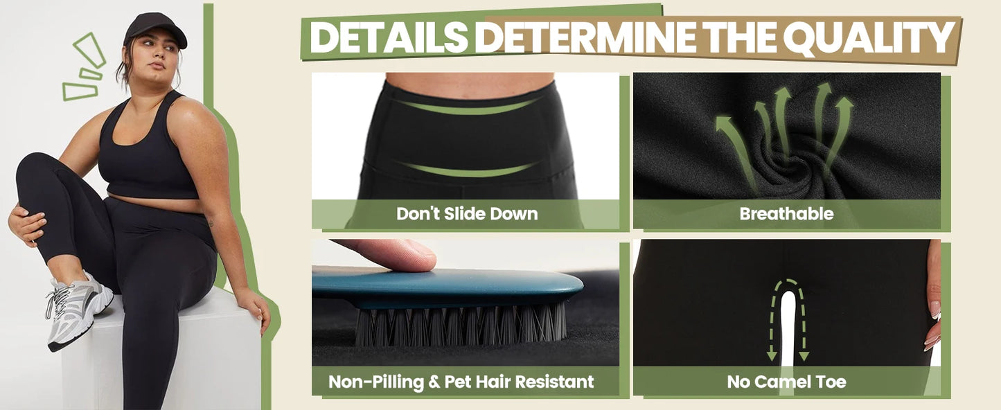 High Waisted Tummy Control Yoga Pants