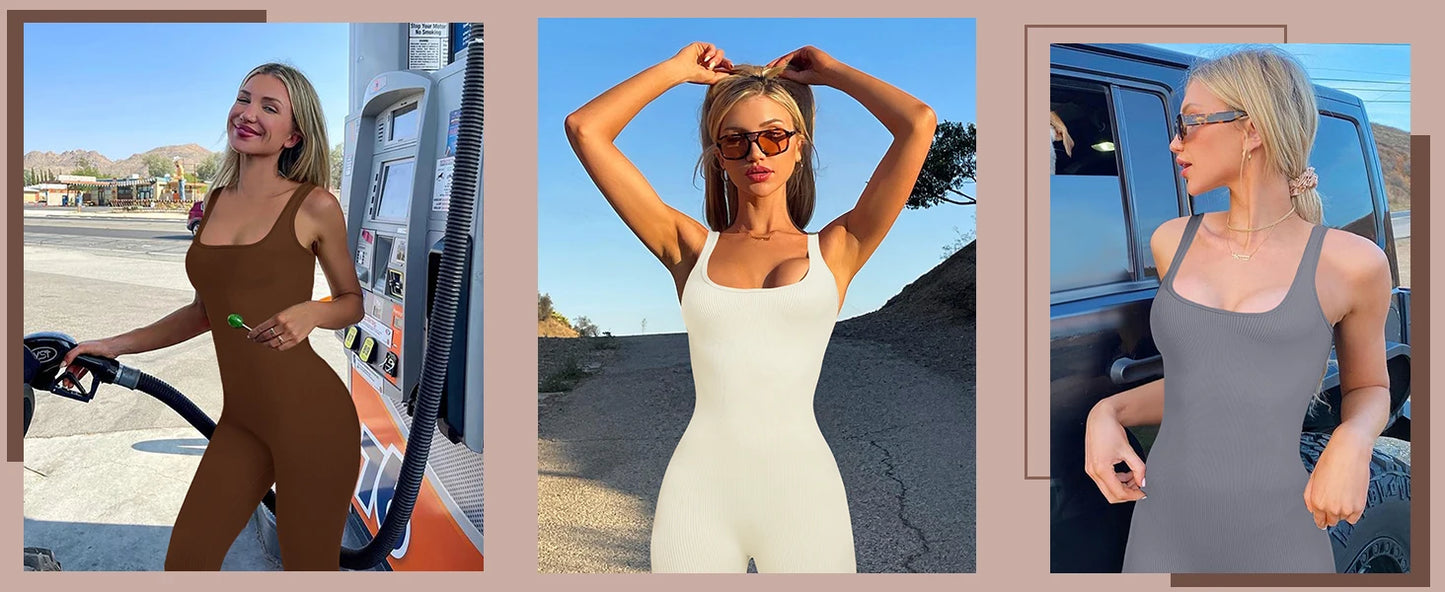 Plus Size Women Workout  Jumpsuit