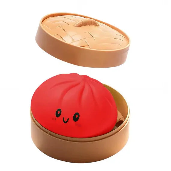 1pcs Party Time Realistic Steamed Bun Squeeze Toy