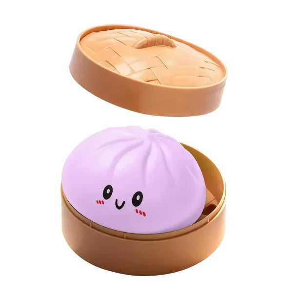 1pcs Party Time Realistic Steamed Bun Squeeze Toy